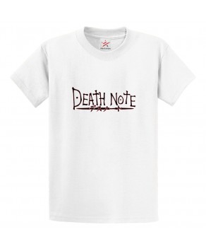 Death Note Classic Unisex Kids and Adults T-Shirt For Animated Thriller Show Fans